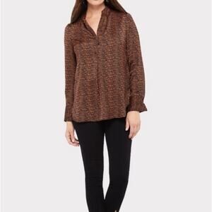 DAVID LERNER X EVEREVE NWT Bombay Stripes Blouse // XS